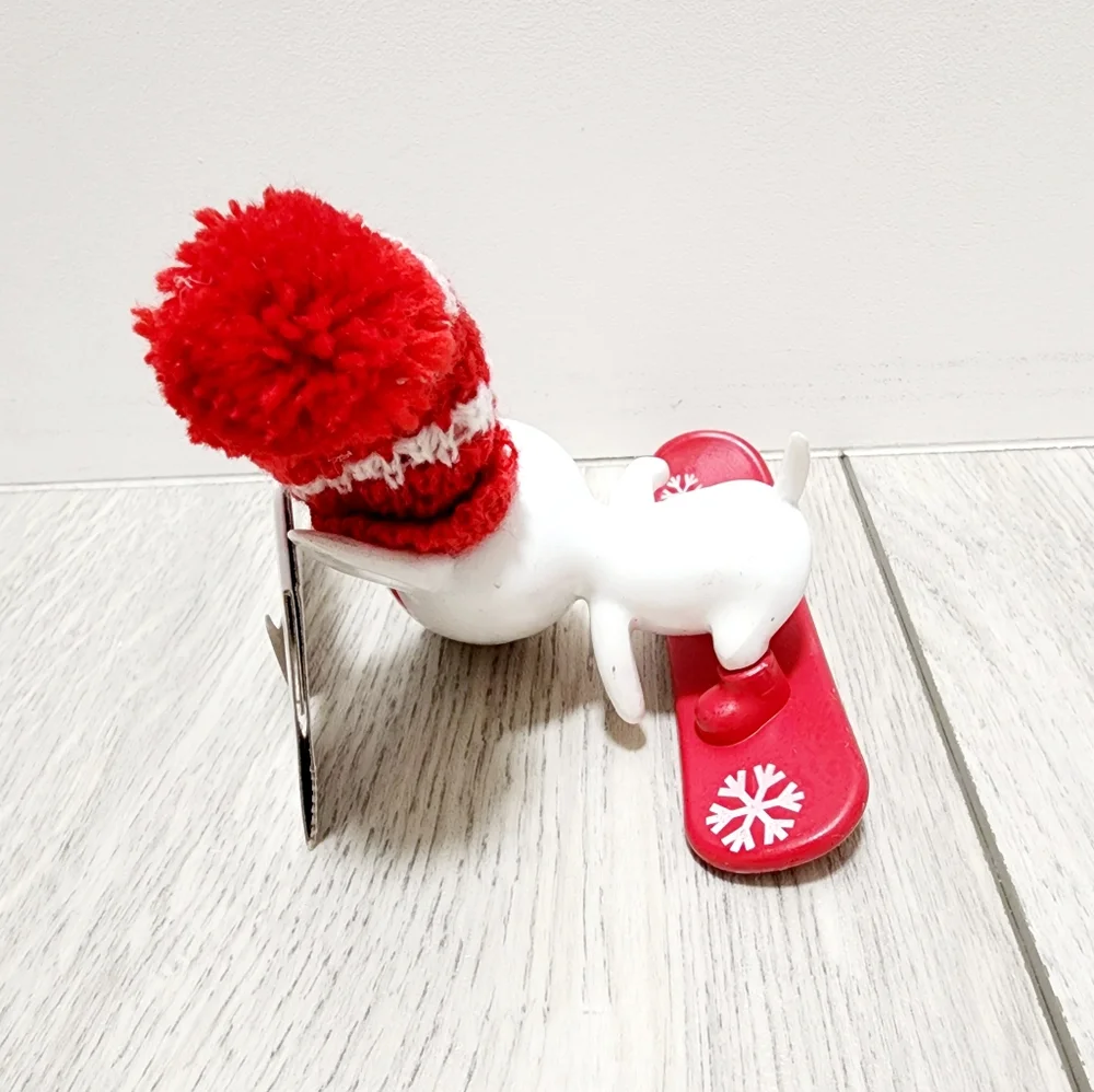 Target Bullseye Riding Snowboard Ornament